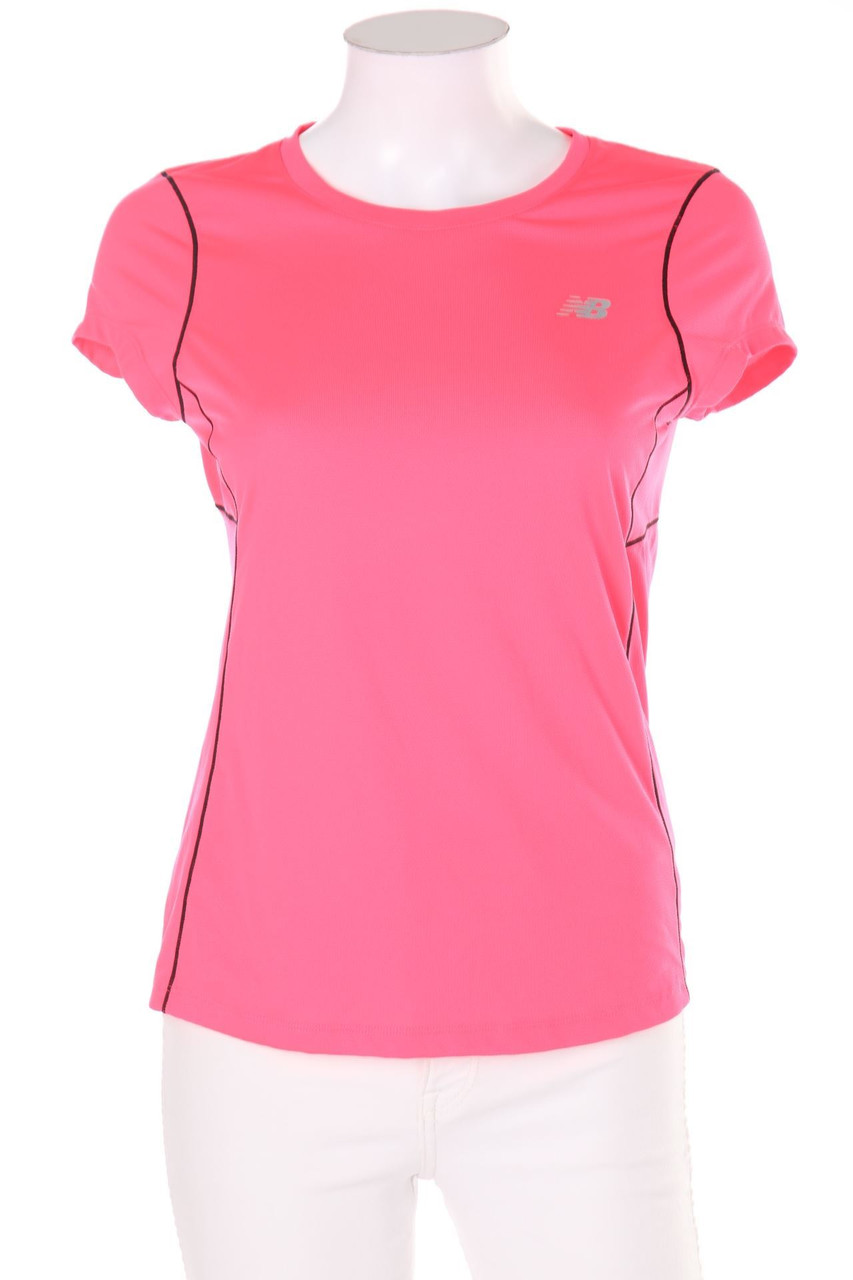 New Balance - Kurzarm-Shirt mit Logo-Print - M