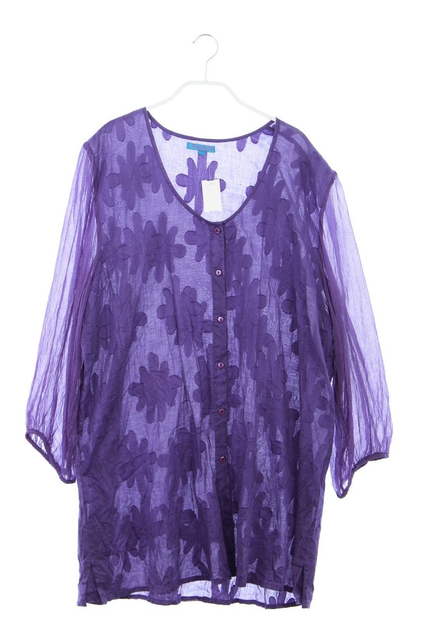 Claire Powell - Muster-Bluse aus Baumwolle mit floralem Muster - D 46