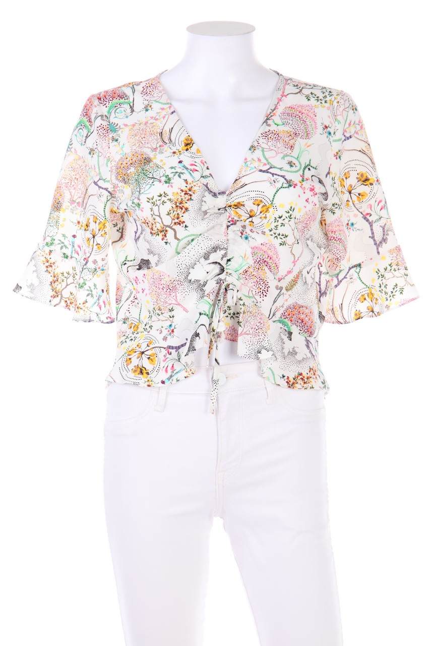 TOPSHOP - Bluse mit Volants - D 36