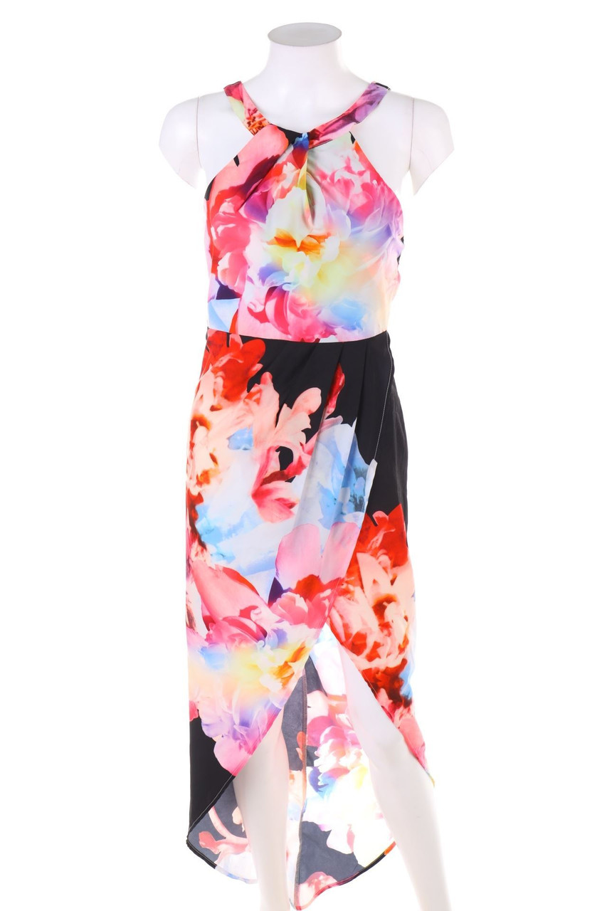 Ohne Label - Vokuhila-Kleid mit Cut-outs - XS