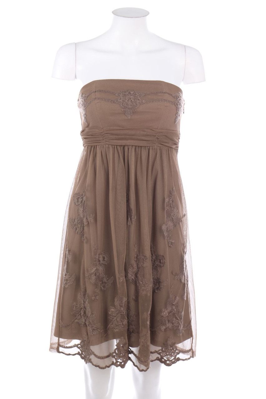 ESPRIT - Bandeau-Abendkleid mit Stickereien - XS