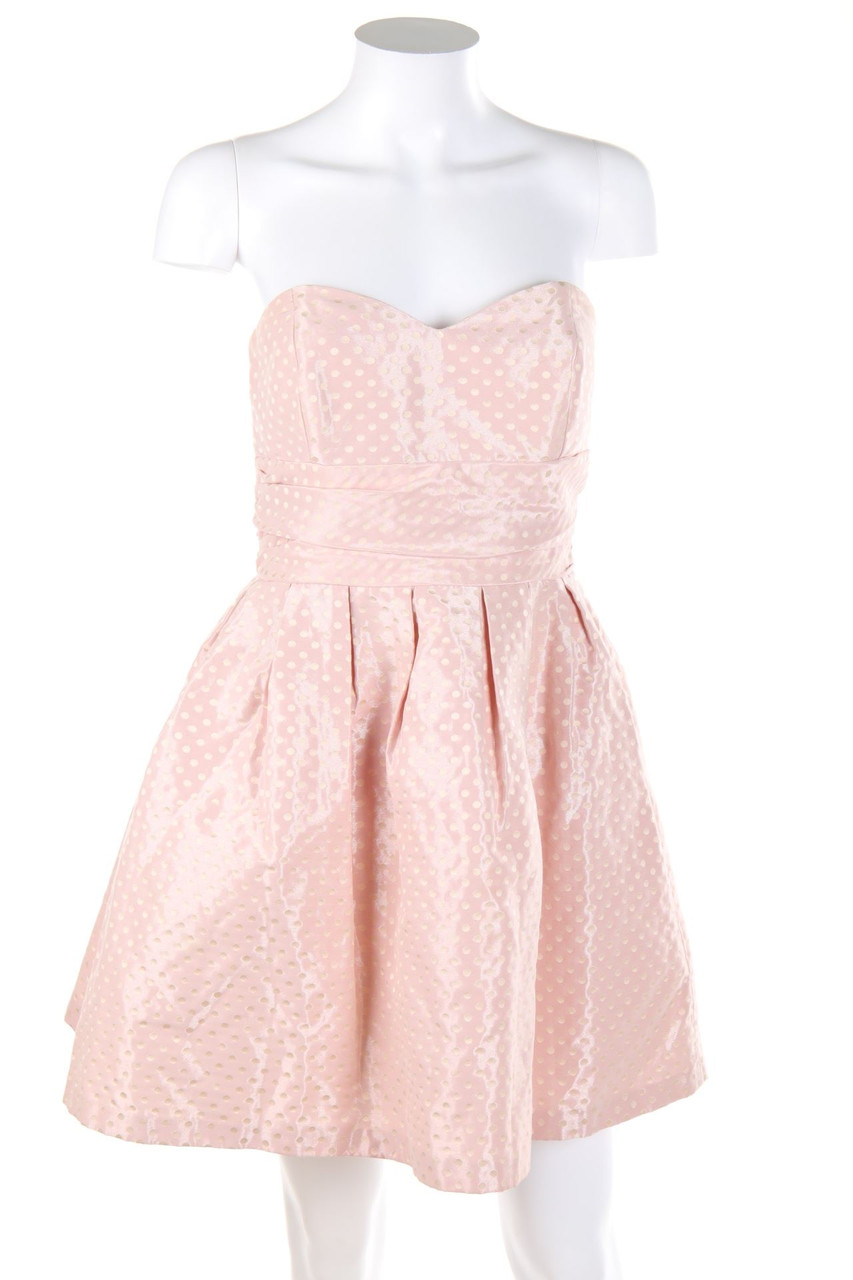 OASIS - Mini-Kleid mit Punkten mit Raffungen - D 36