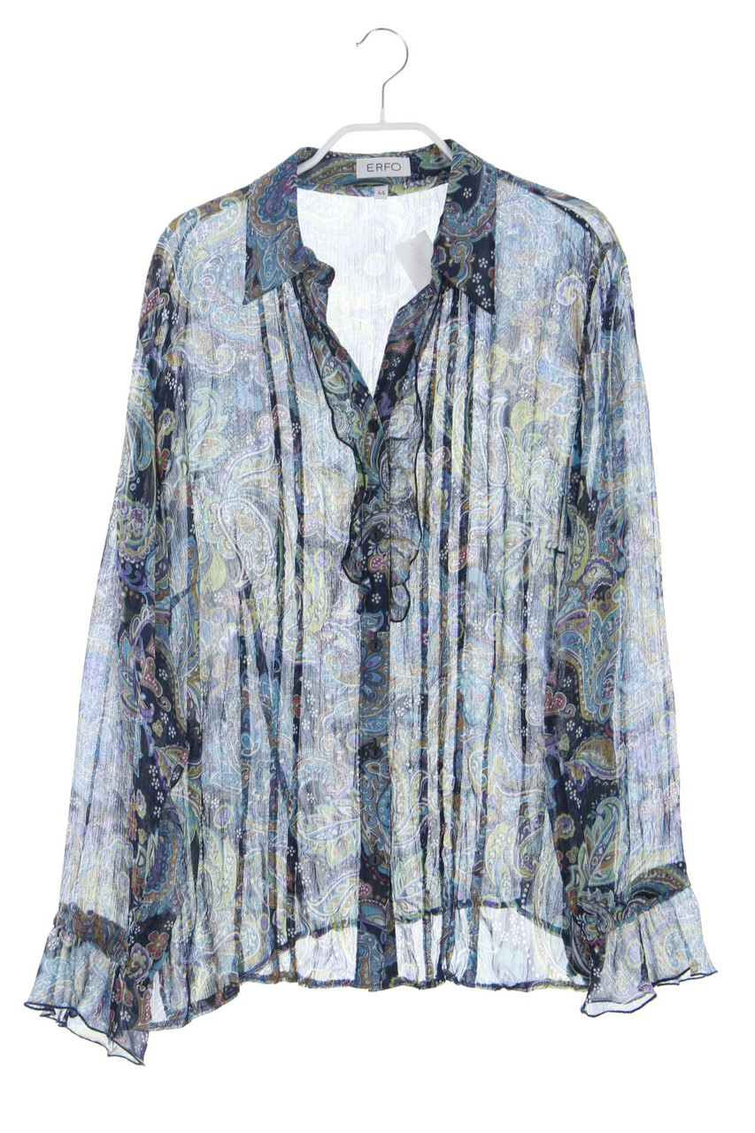 ERFO - Print-Bluse mit Biesen - D 44