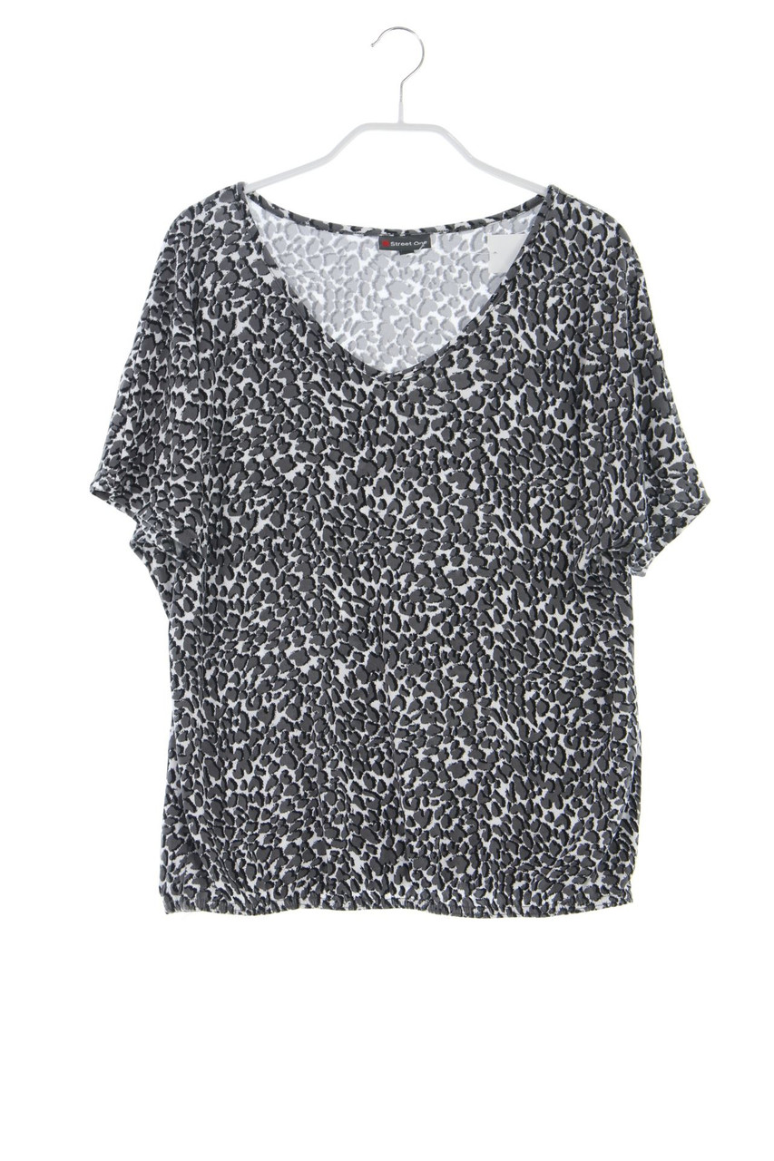 Street One - Kurzarm-Shirt aus Viskose-Mix mit Print - D 36