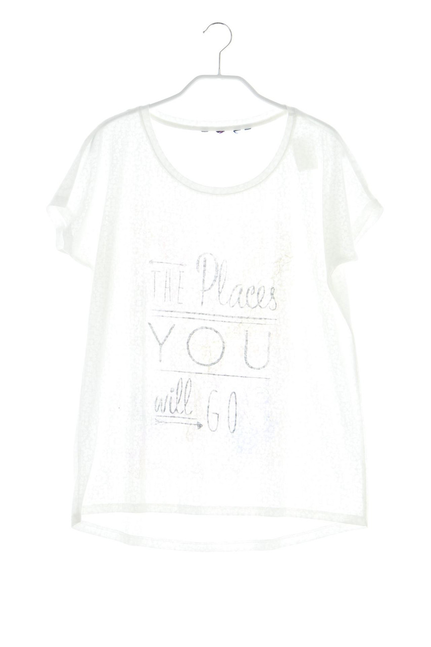 Ohne Label - Kurzarm-Shirt mit Print - L