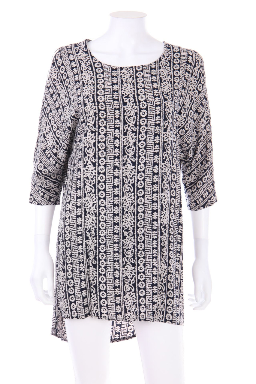 VINTAGE DRESSING - Long-Bluse im Ethno-Stil - L