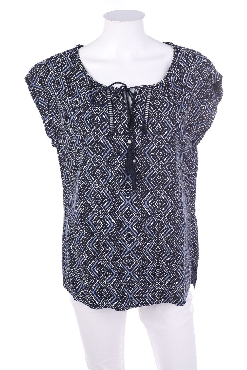 C&A Yessica - Print-Bluse mit Schleife mit Quasten - D 40