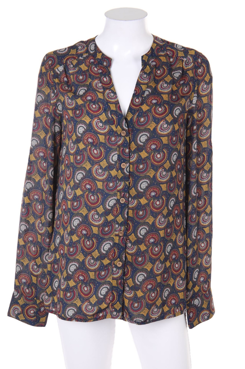 orb - Bluse mit Schmuck-Knöpfen - M