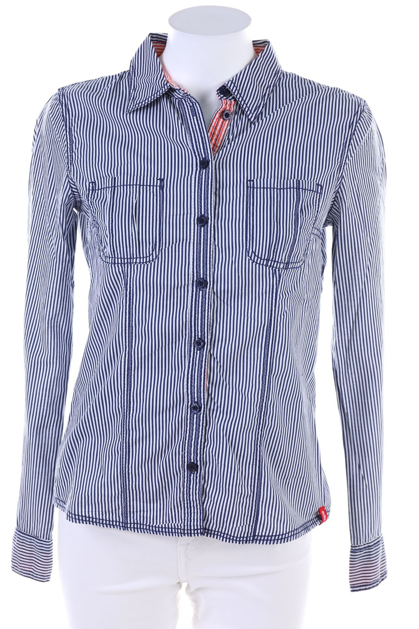 ESPRIT de corp - Baumwoll-Bluse mit Streifen - S