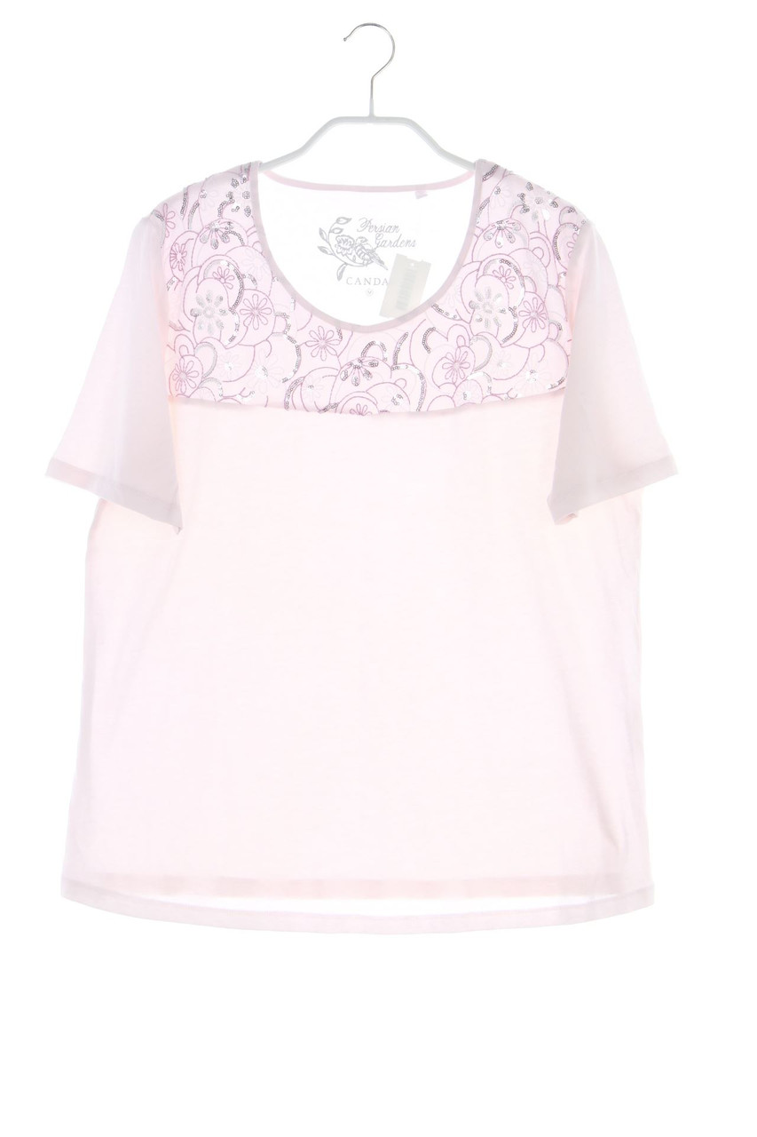 CANDA by C&A - Kurzarm-Shirt mit Pailletten - L