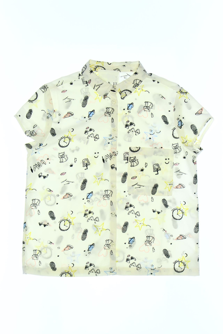 here+there C&A - Hemd-Bluse mit Print - 170