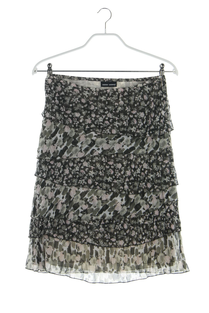 GERRY WEBER - Volants-Rock mit Blumen-Print - D 36