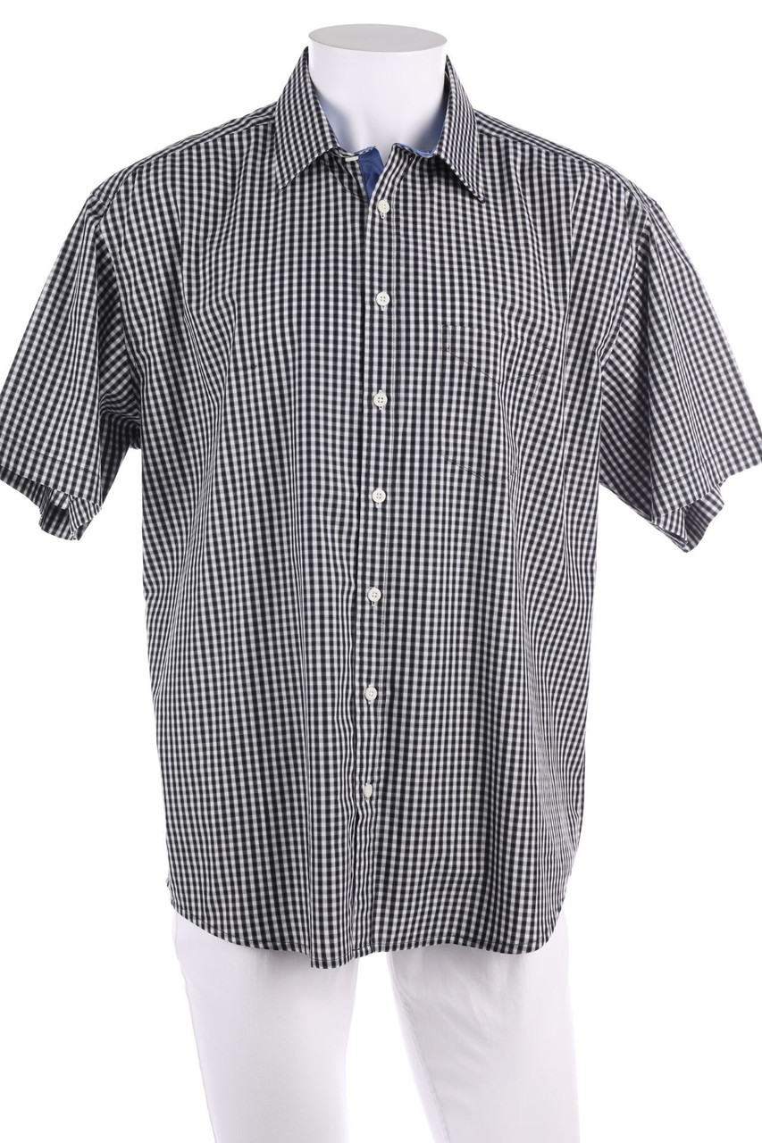 MORGAN - Kurzarm-Hemd mit Karo-Muster - 43