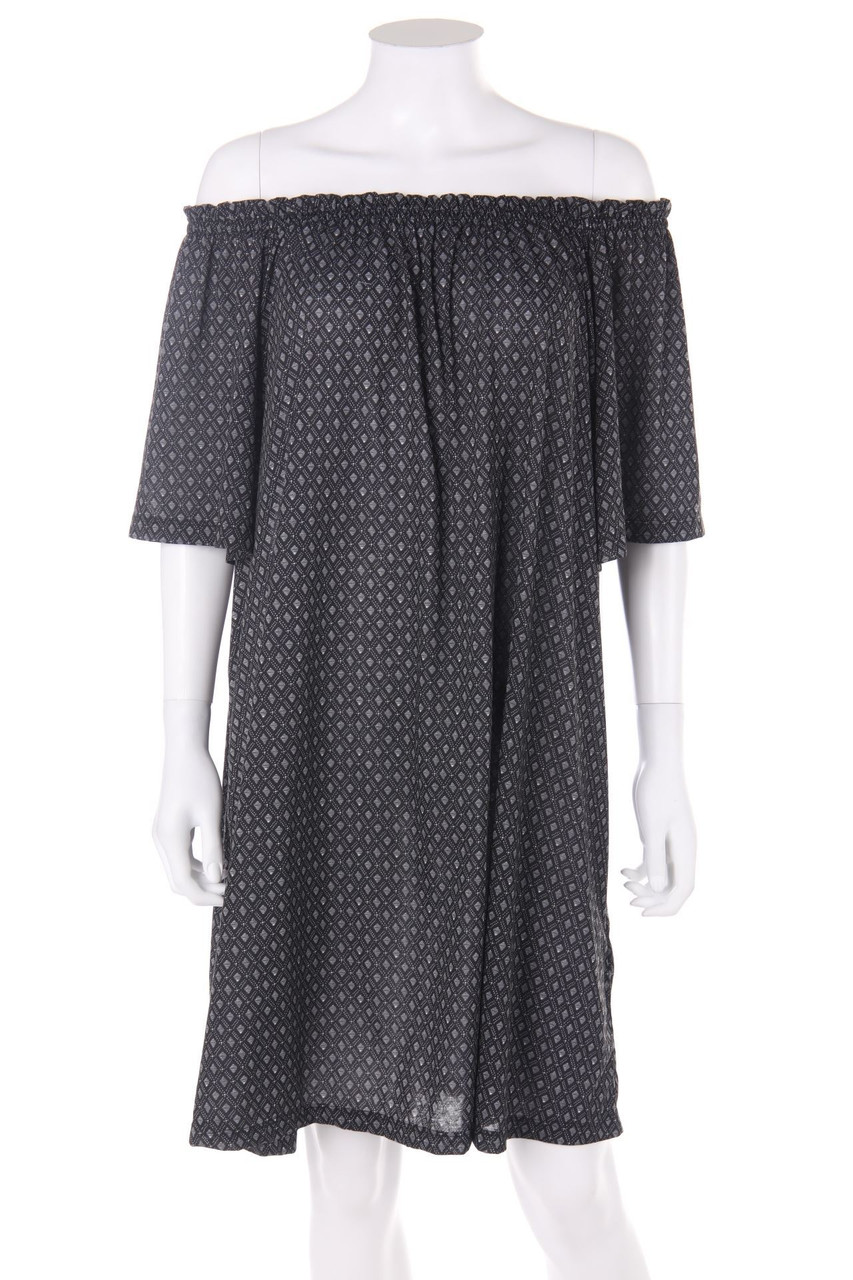 H&M - Carmen-Kleid mit Print - S