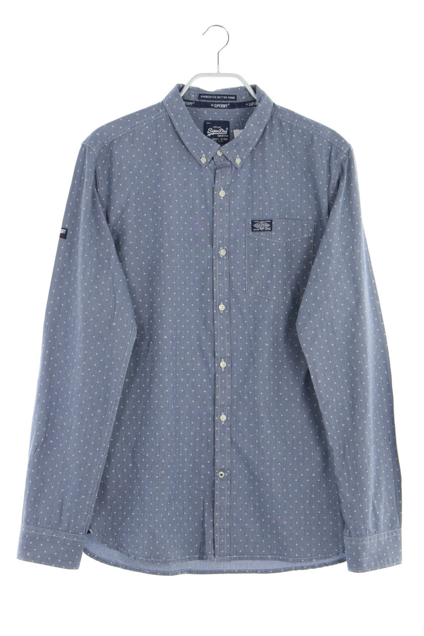 Superdry - Hemd aus Baumwolle mit Logo-Applikation - M