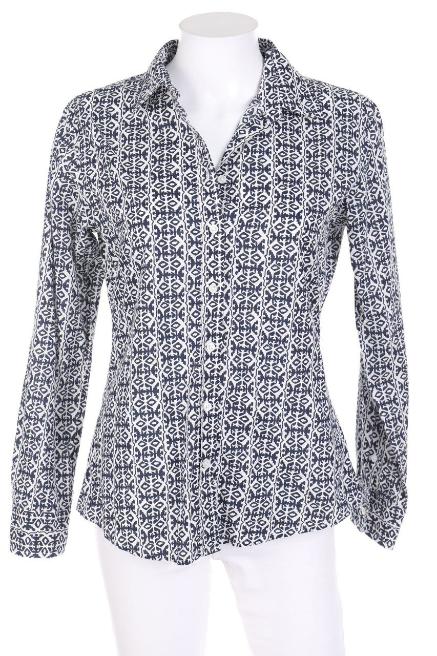 BANANA REPUBLIC - Hemd-Bluse aus Baumwolle mit Print - S