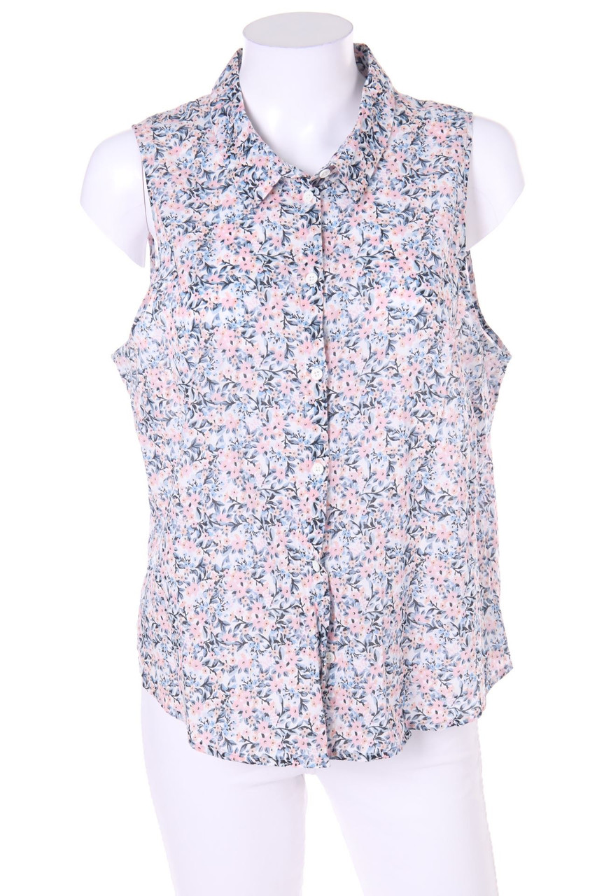 Ohne Label - Blusentop mit Blumen-Print - XXL