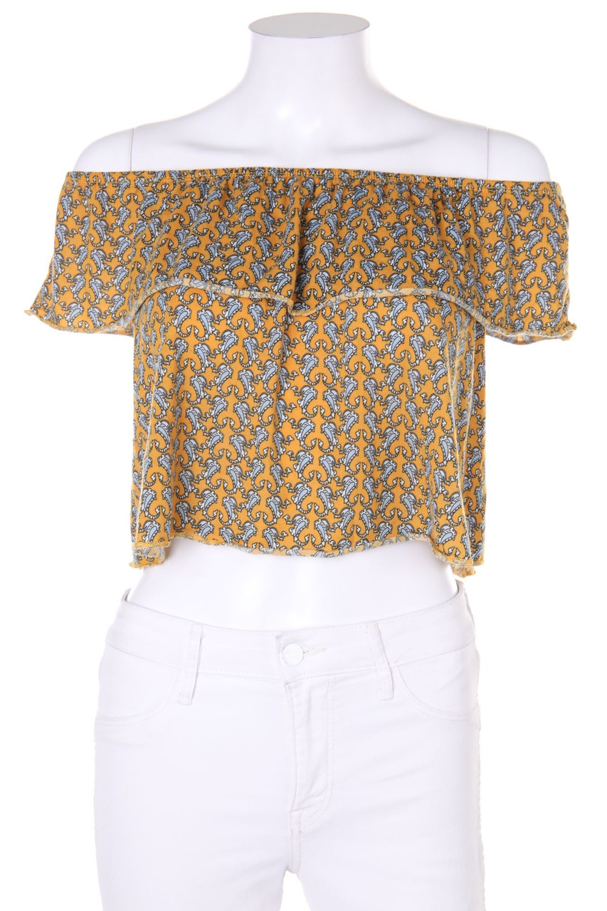 TOPSHOP - Cropped-Top mit Paisley-Print - D 38