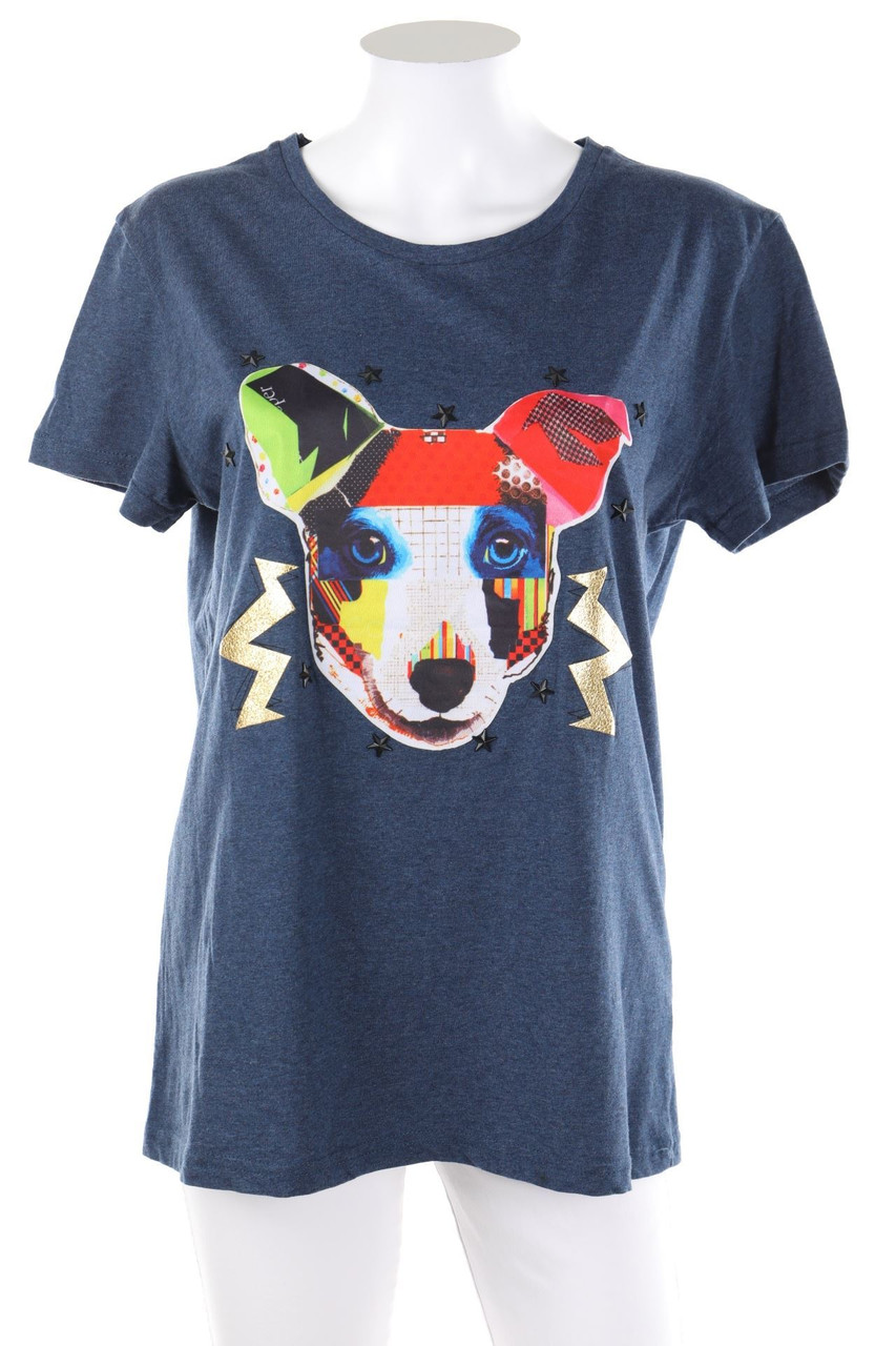 Y. TWO JEANS - T-Shirt mit Print - M