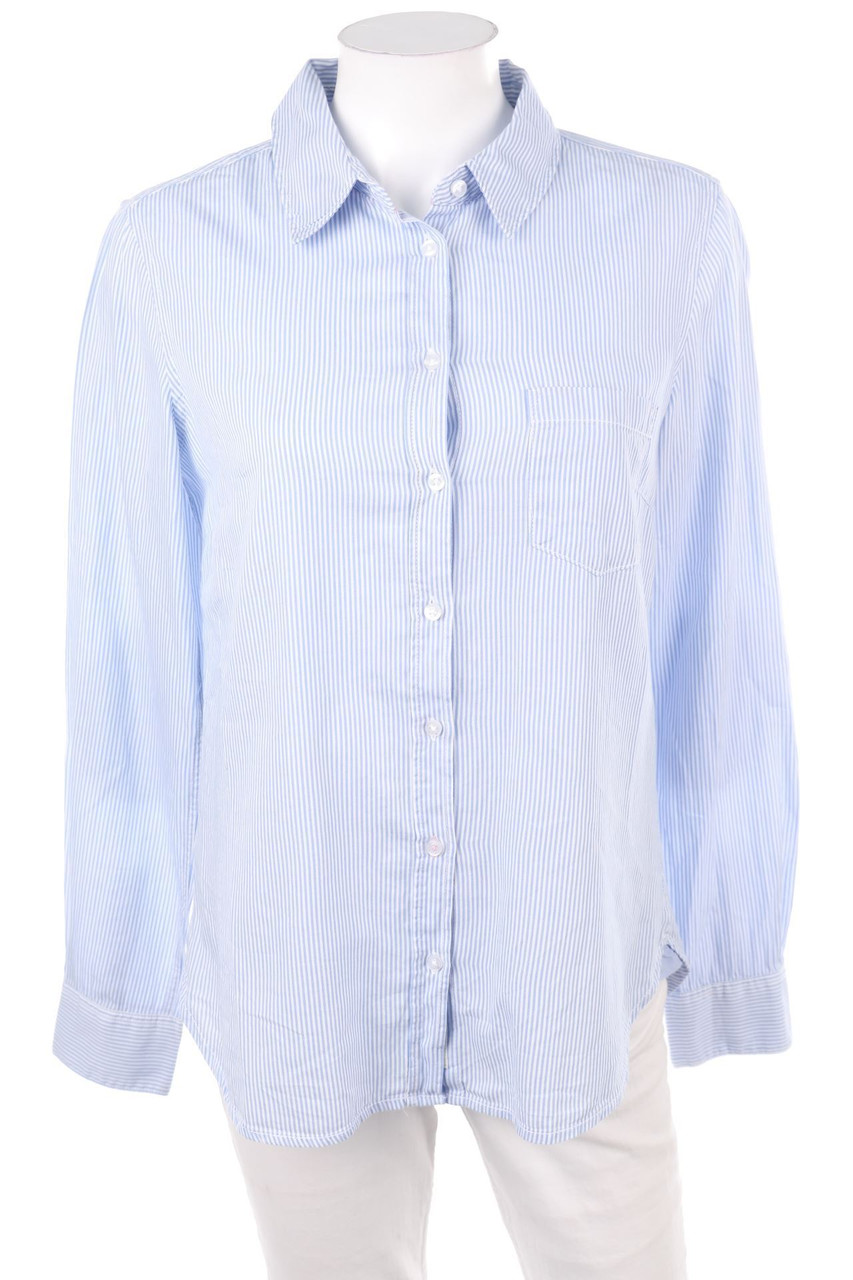 H&M LOGG - Hemd-Bluse mit Streifen mit Elbow Patches - M