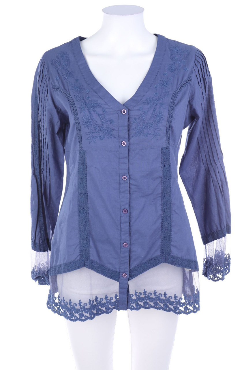 Best Connections - Bluse aus Baumwolle mit Stickereien - D 36