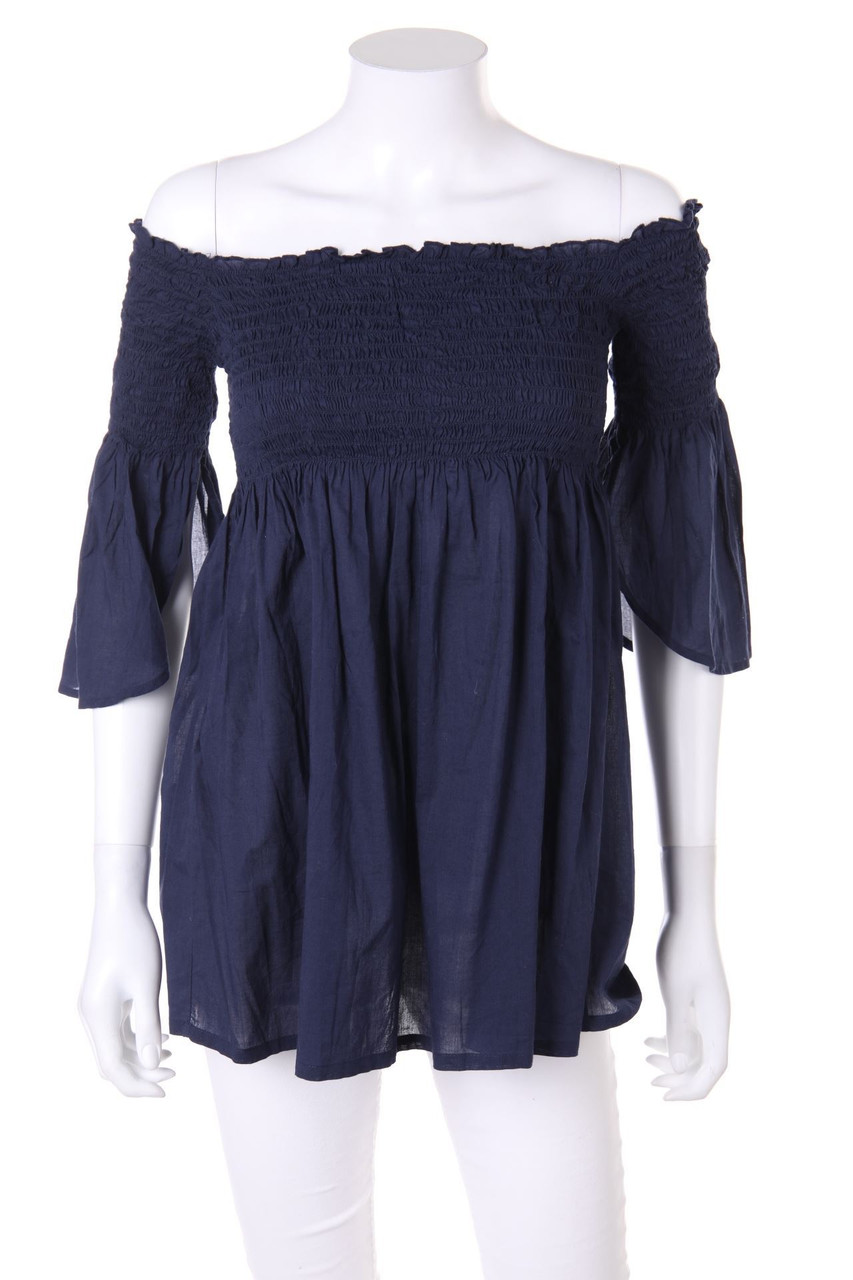 ellen amber - Carmen-Shirt aus Baumwolle - M