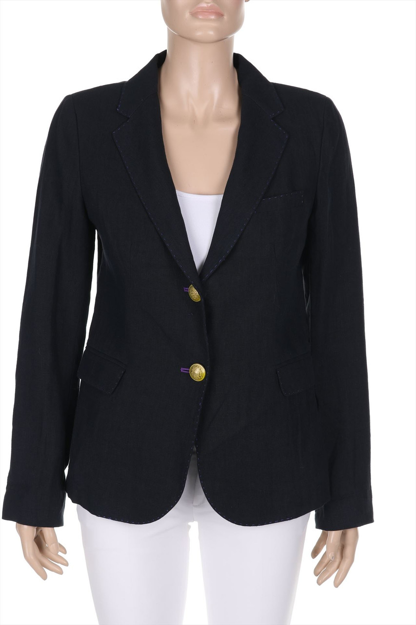 FEMME BY MICHELE ROSSI - Blazer aus Leinen mit Schmuck-Knöpfen - D 36