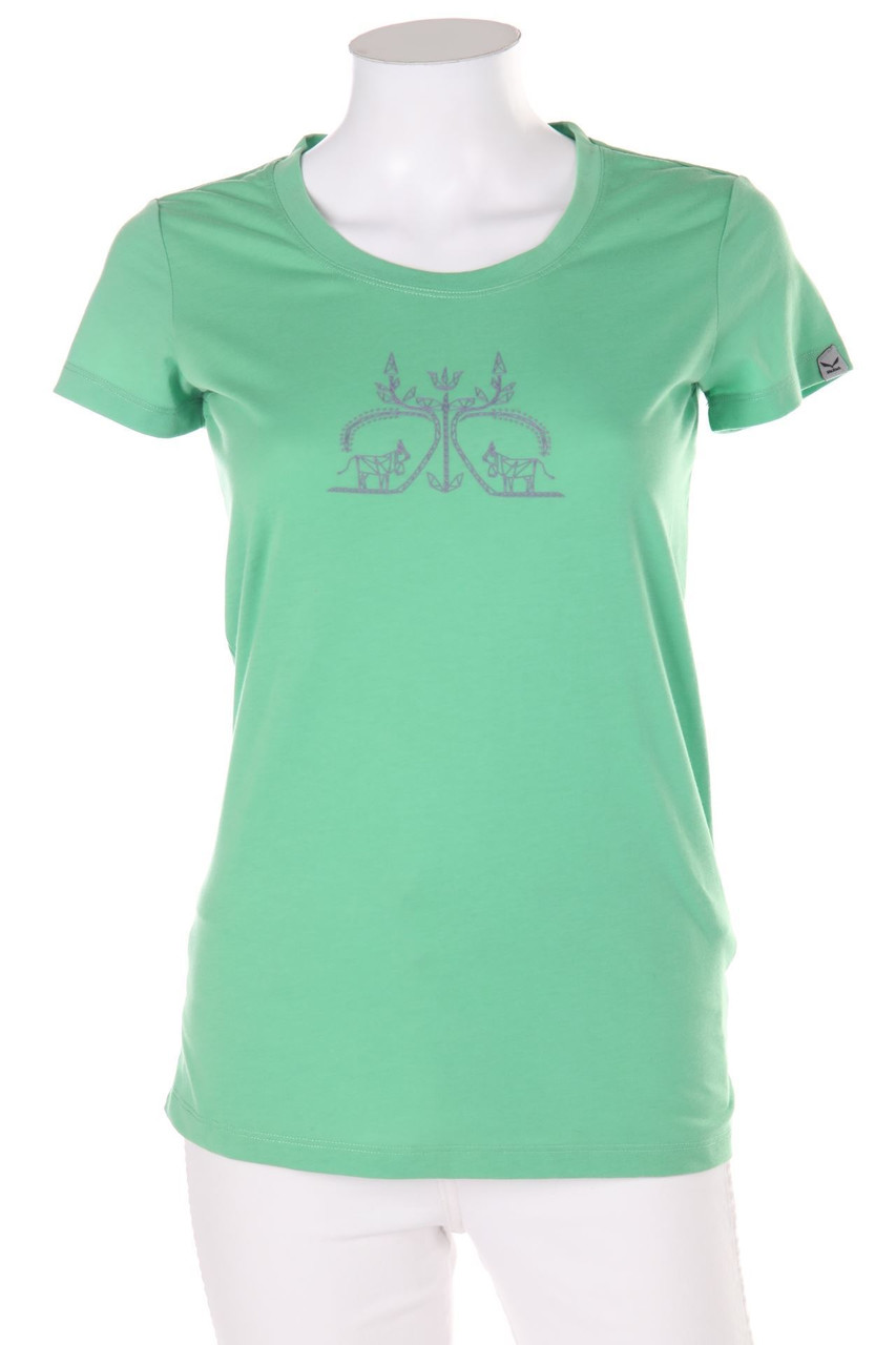 SALEWA - Sport-Kurzarm-Shirt mit Print - D 34