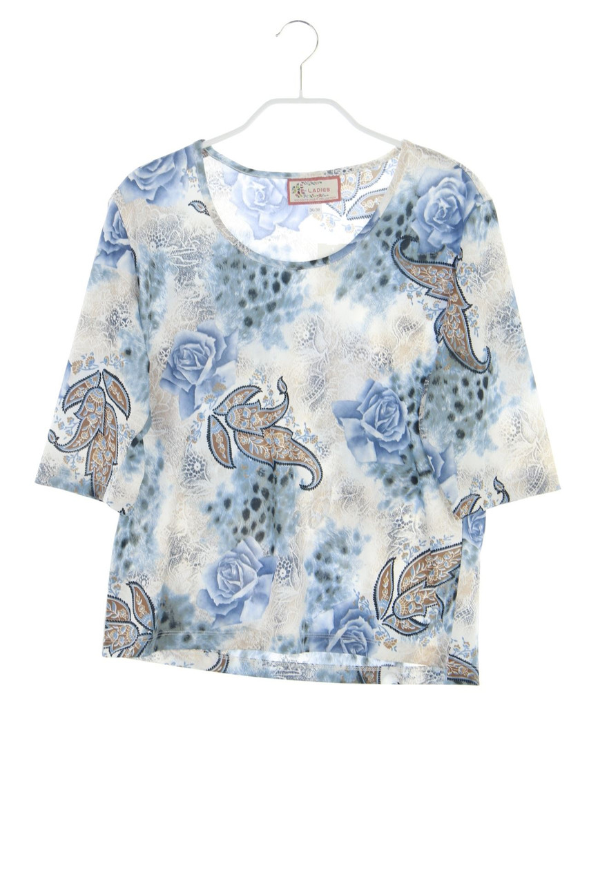 LADIES - Kurzarm-Shirt mit Print - D 36-38