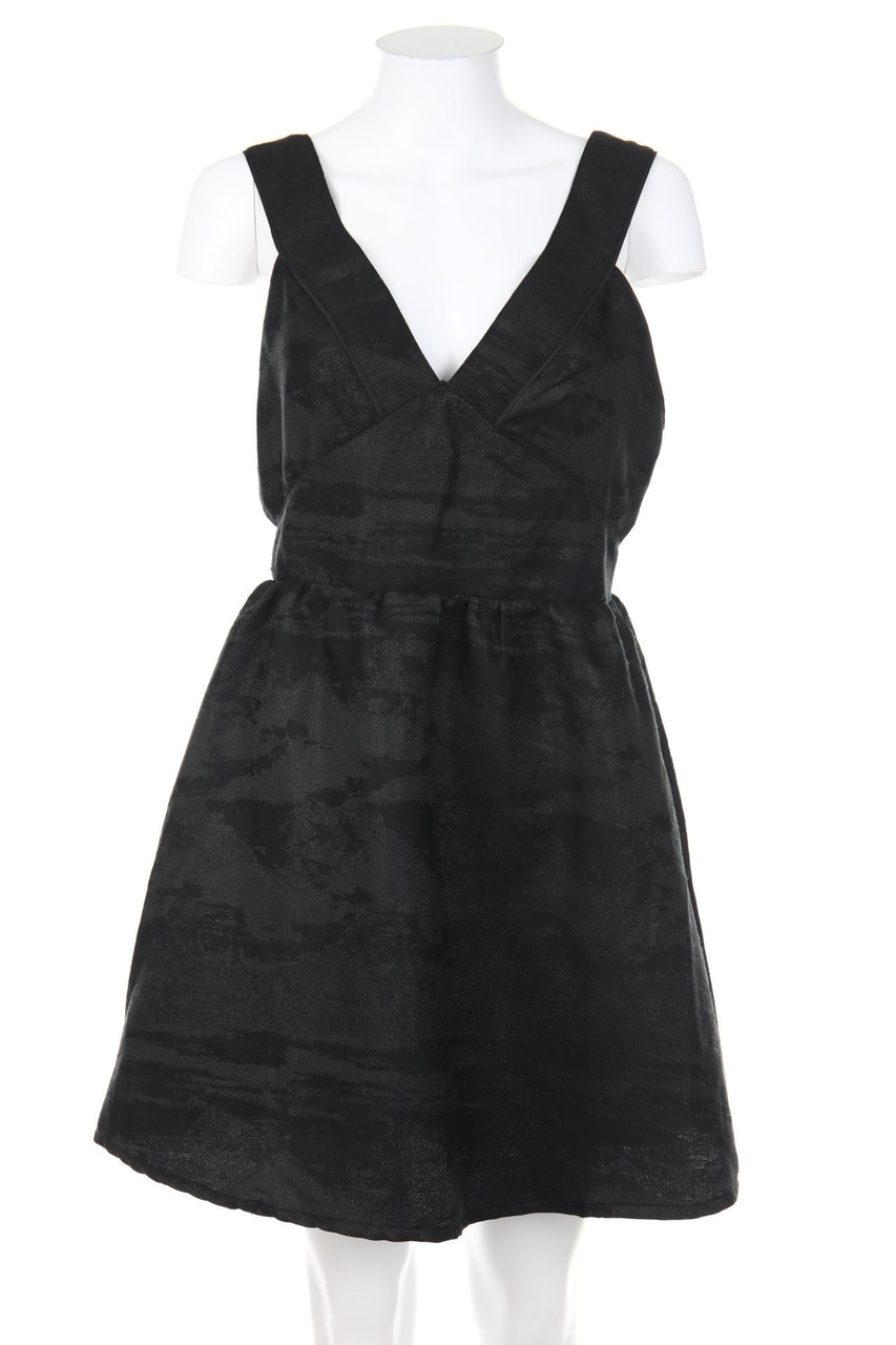 H&M - Glitzer-Party-Kleid mit Paspelierung mit Raffungen - D 38