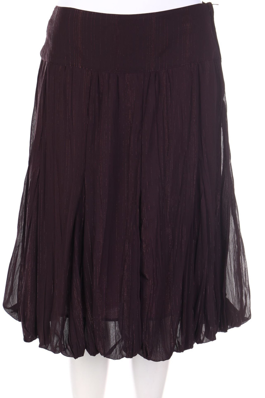 H&M - Godet-Rock mit Metallic-Effekt mit Raffungen - D 38