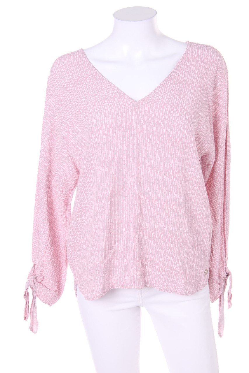 MANOR woman - Muster-Bluse mit Batwing-Ärmeln mit Logo-Plakette - D 42