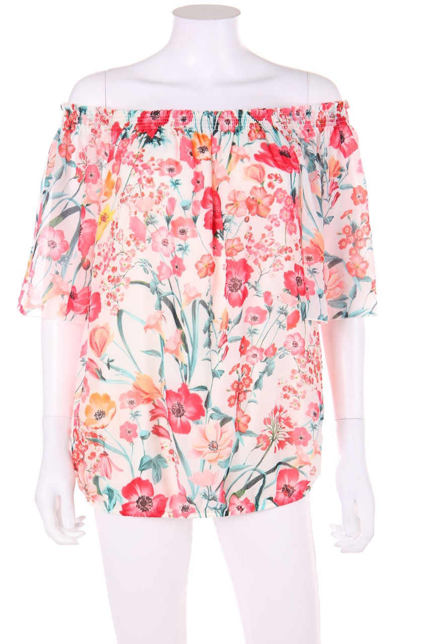 orsay - Carmen-Bluse mit Blumen-Print - D 42