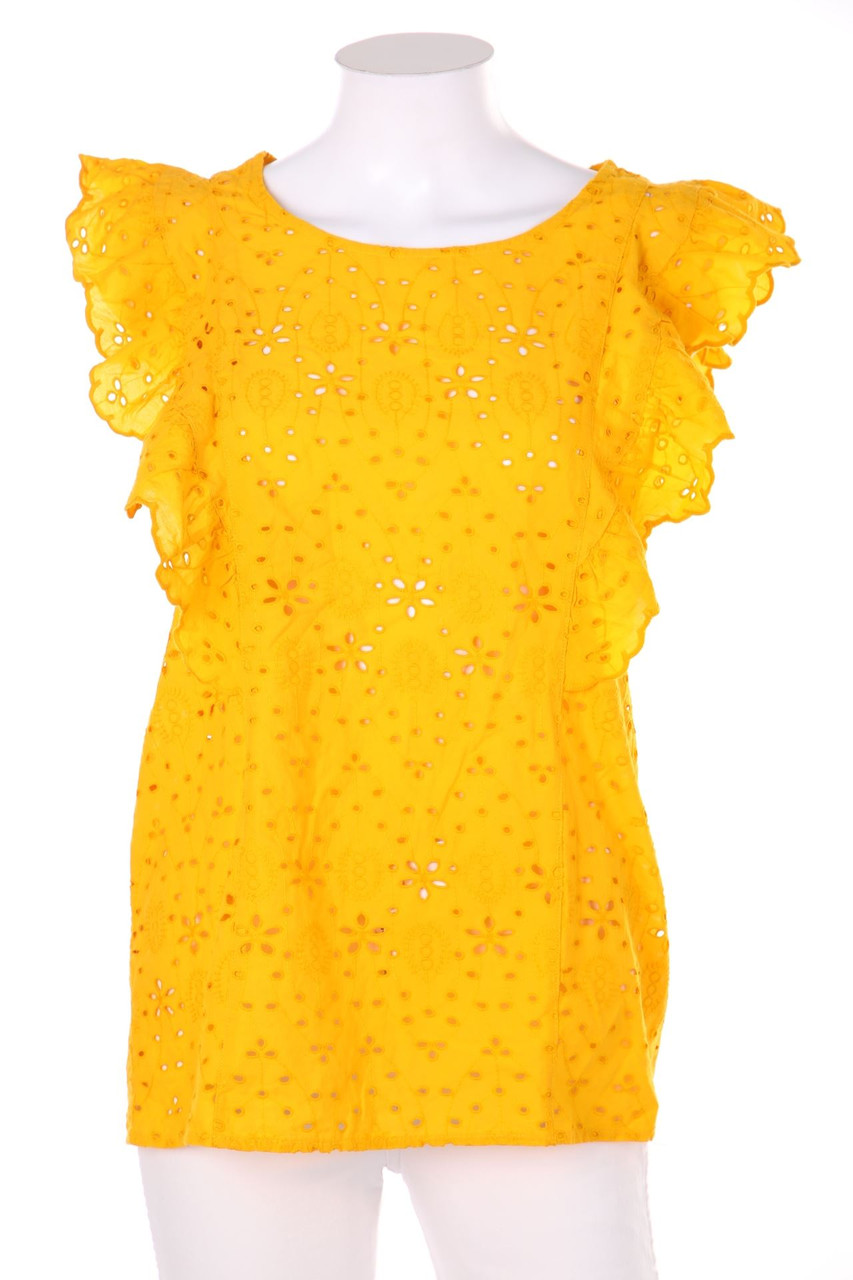 Kiabi - Volant-Bluse aus Lochspitze mit floralem Muster - D 38-40