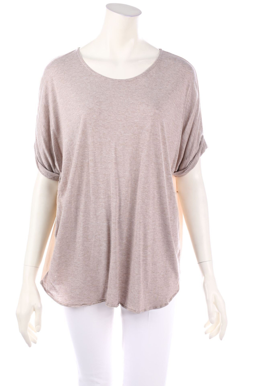 AMS PURE - Shirt mit Raffungen - L