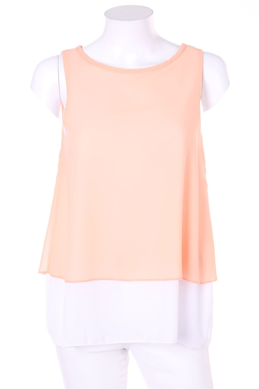 Y.Yendi - Chiffon-Top im Layer Look - S