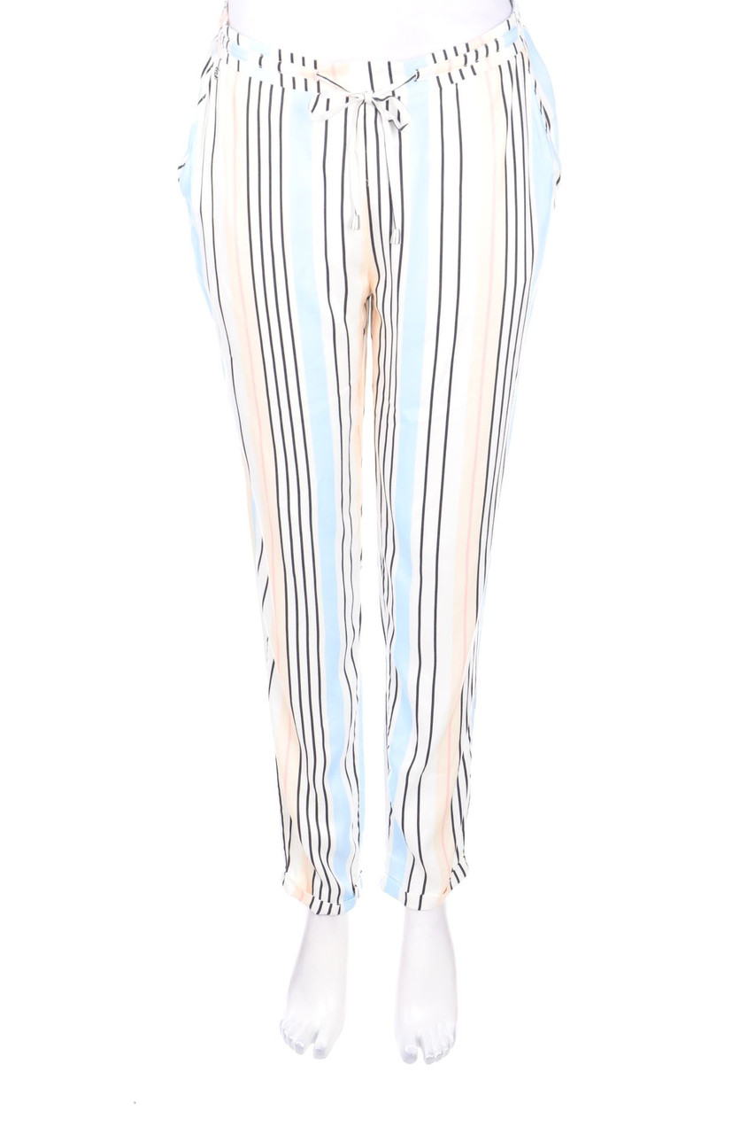 MANOR woman - Hose aus Viskose mit Streifen mit Tunnelzug - D 38