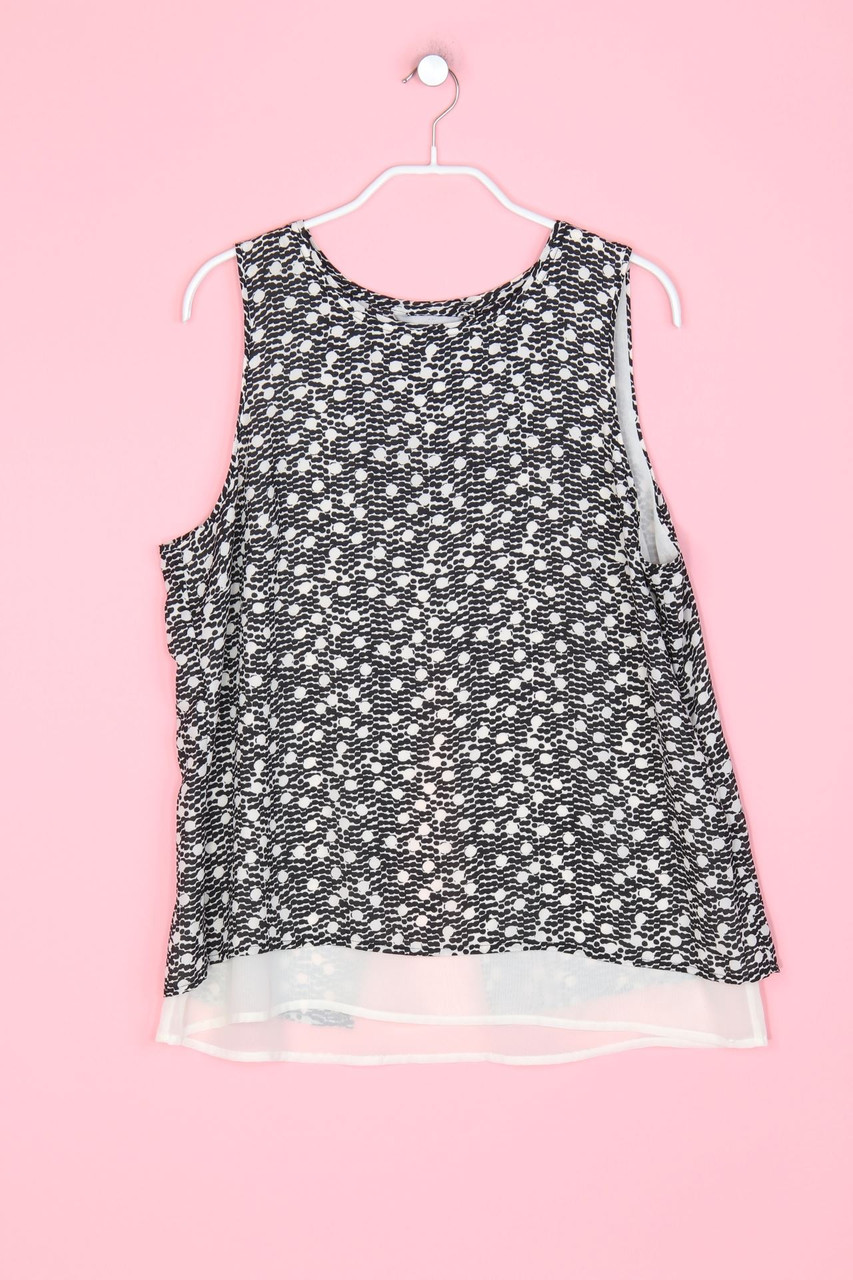 H&M - Blusentop im Layer Look mit Rückenausschnitt - D 42