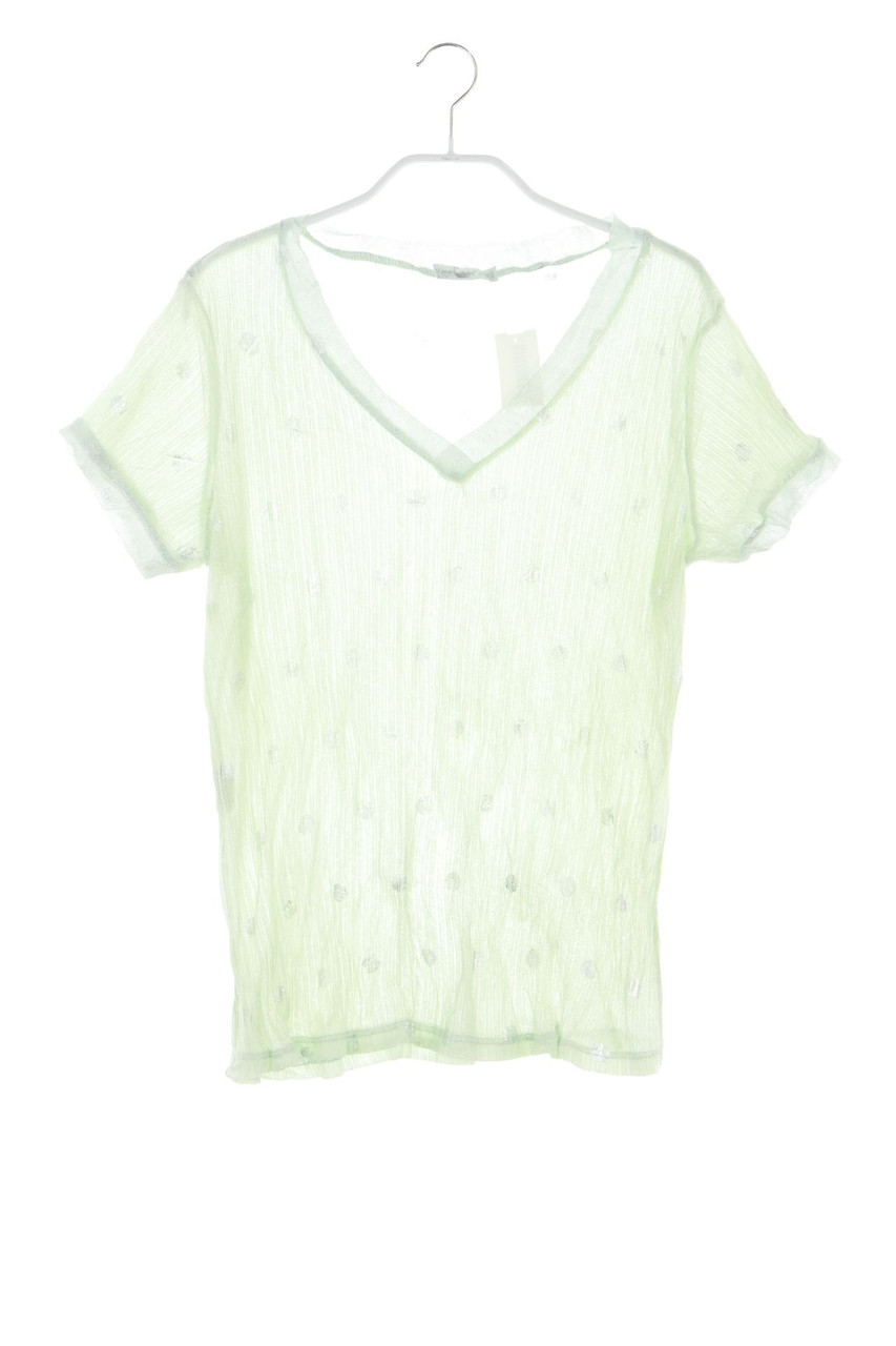 SECONDHAND - Kurzarm-Shirt mit Punkten - M