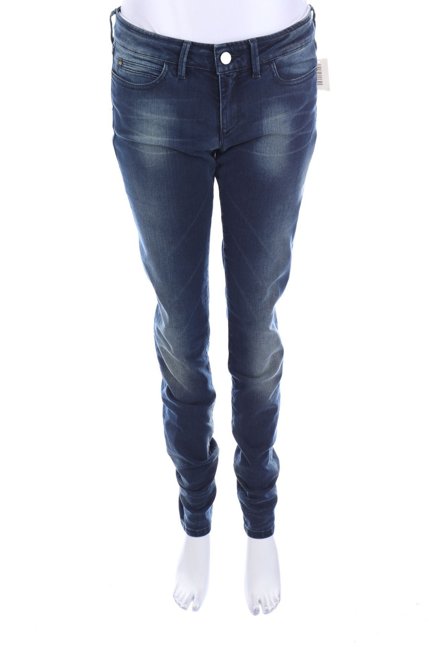 BARBARA BUI - Used Look Skinny-Jeans aus Baumwoll-Mix mit Logo-Knöpfen - W30