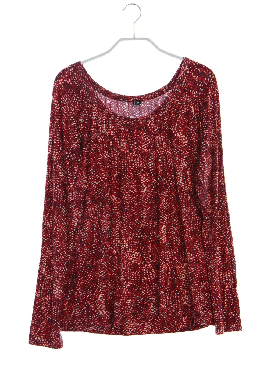 Ohne Label - Muster-Longsleeve-Shirt mit Viskose - M