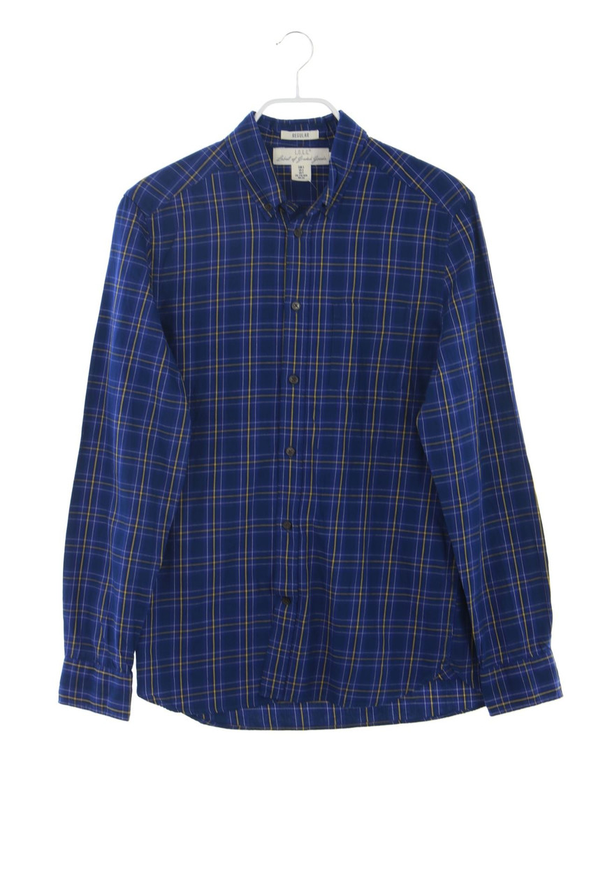 H&M LOGG - kariertes Button-down-Hemd aus Baumwolle - S