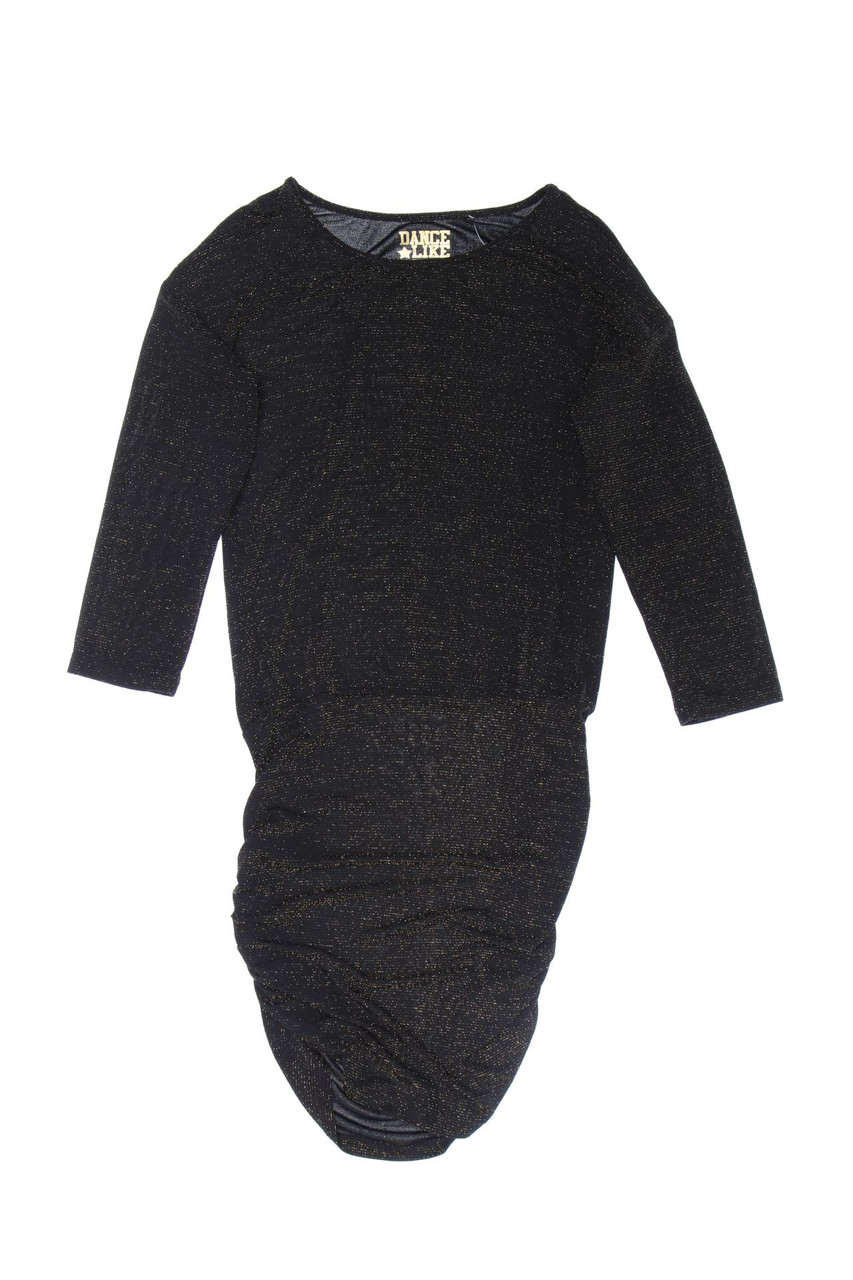 here+there C&A - Glitzer-Kleid mit Kimono-Ärmeln mit Raffungen - 164