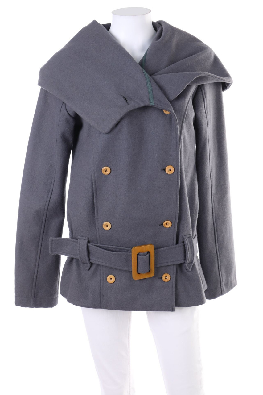 RVLT - Jacke aus Woll-Mix mit Kapuze - M