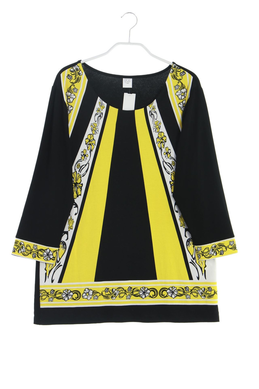 Ohne Label - Shirt mit Blumen-Print - D 40