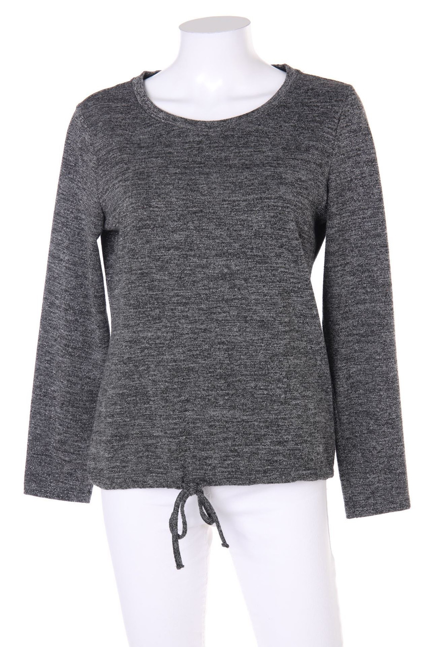 ESPRIT de corp - Glitzer-Strick-Pullover mit Viskose mit Tunnelzug - S