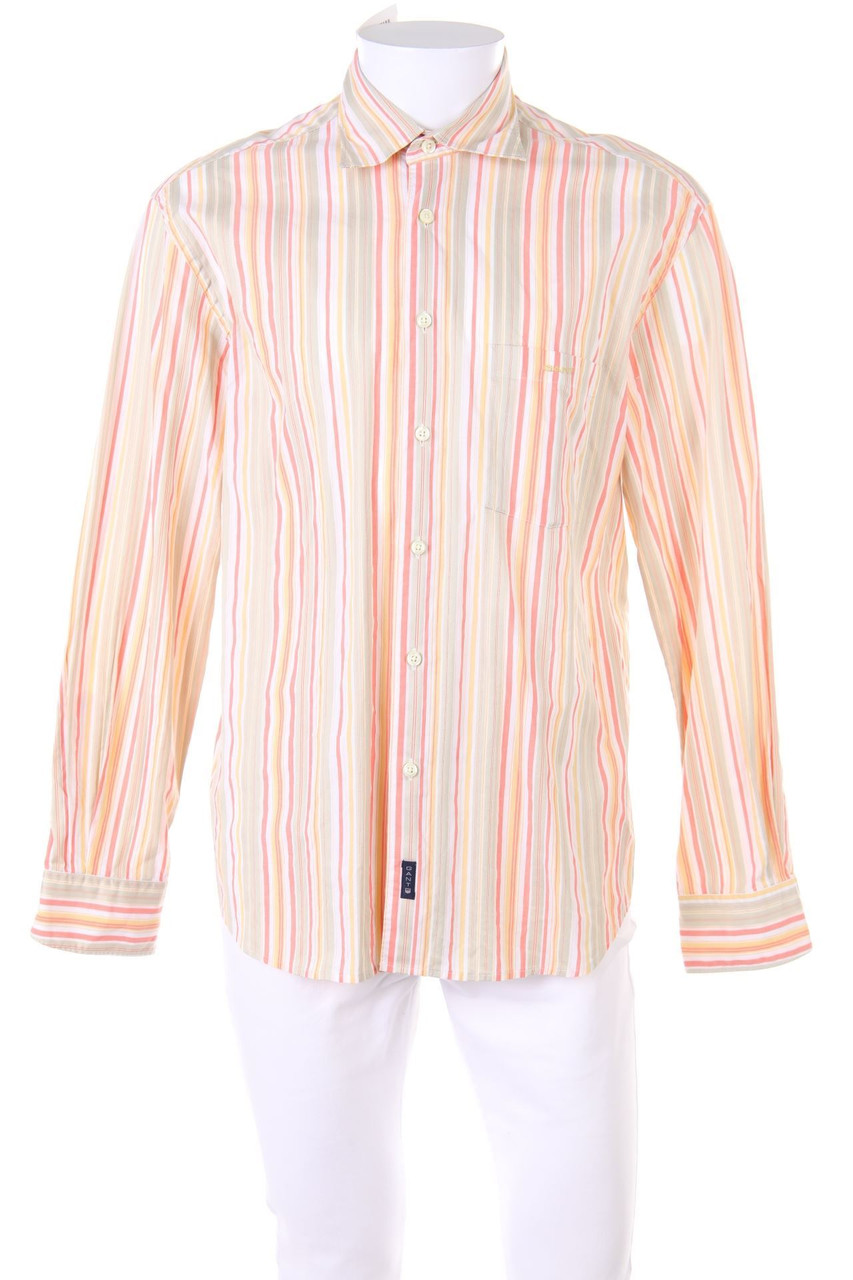 GANT - gestreiftes Hemd aus Baumwolle mit Logo-Stickerei - L