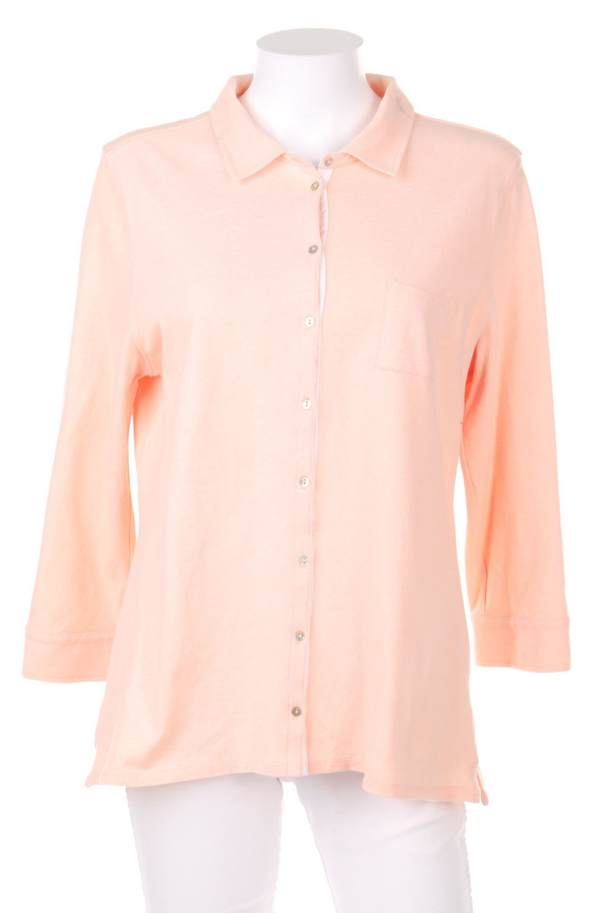 naturaline - Hemd-Bluse mit 3/4-Ärmel aus Baumwolle - XL