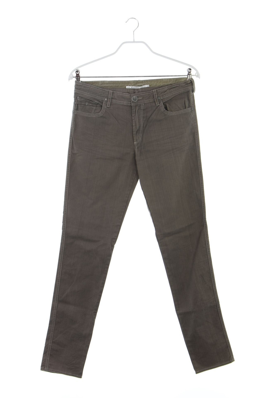 NILE atelier - Skinny-Jeans aus Baumwoll-Mix mit Logo-Knöpfen - M