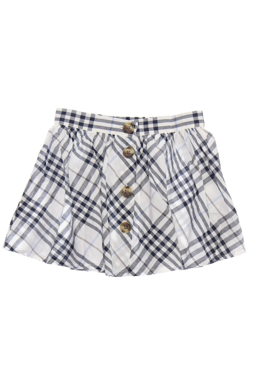 UNITED COLORS OF BENETTON - Karo-Rock aus Baumwolle mit Raffungen - 86